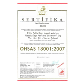 İş Sağlığı ve Güvenliği Yönetim Sistemi Sertifikası